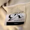 GK WHITE WARM UP JACKET ADULT SMALL L/S ZIP UP  BRUSH TRICOT SKATE GYMNASTICS S - Image 8