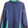 GK WARM UP JACKET LADIES LARGE NAVY GREEN SUPPLEX 2002 JR NAT CHAMP LOGO AL NWT!