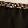 GK FAUX WRAP SKIRT WOMENS LARGE BLACK GEORGETTE FOIL WAIST DANCE BALLET Sz L NWT - Image 2