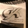 GK FAUX WRAP SKIRT WOMENS LARGE BLACK GEORGETTE FOIL WAIST DANCE BALLET Sz L NWT - Image 9