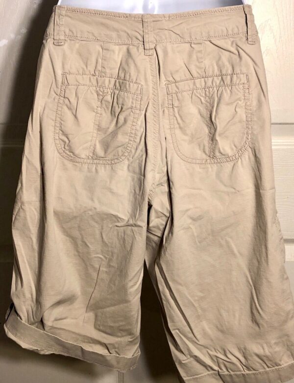 Ann Taylor LOFT KHAKI CARGO LADIES SMALL 5 POCKETS BERMUDA Sz S EUC! - Image 3