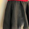 GK DANCE BALLET LADIES X-SMALL BLACK GEORGETTE FOIL WAIST FAUX WRAP SKIRT Sz XS - Image 2