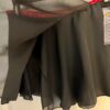 GK DANCE BALLET LADIES X-SMALL BLACK GEORGETTE FOIL WAIST FAUX WRAP SKIRT Sz XS - Image 7