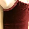 GK DANCE JAZZ TOP GIRLS LARGE WINE VELVET FOIL CRISSCROSS STRAPS CAMISOLE SZ L - Image 2