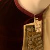 GK DANCE JAZZ TOP GIRLS LARGE WINE VELVET FOIL CRISSCROSS STRAPS CAMISOLE SZ L - Image 3