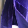 GK ICE FIGURE SKATE PURPLE VELVET ADULT SMALL SLVLS FLORAL IRIDESCENT DRESS AS - Image 4