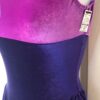 GK ICE FIGURE SKATE PURPLE VELVET ADULT SMALL SLVLS FLORAL IRIDESCENT DRESS AS - Image 5