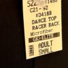 GK DANCE JAZZ ADULT SMALL BLACK MICROFIBER NYLON/SPANDEX TANK TOP Sz AS NWT! - Image 5