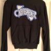 GK Glitzy CHEER Pullover Sweatshirt Size CHILD MEDIUM NAVY Cotton CM NWT! - Image 2