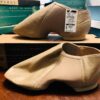 LEO'S JAZZ TAN ADULT SIZE 7 M (Fits Sz 4) LEATHER GIOFLEX SLIP BOOT Sz AD 7M NIB