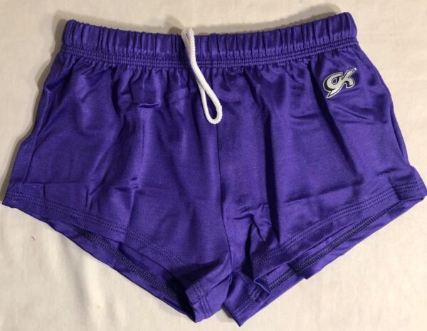 GK CHILD LARGE PURPLE COMPETITION GYMNASTICS RUNNERS FITNESS SHORTS CL - Image 5