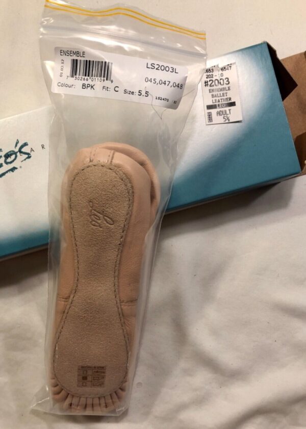 LEO'S BALLET SHOES ADULT SIZE 5.5 LEATHER ENSEMBLE Sz 5.5 LS2003L NEW IN BOX! - Image 5