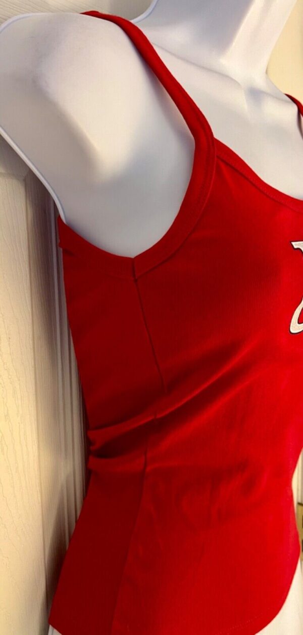 GK "USA" RED CAMI ADULT SMALL CAMISOLE COTTON GYMNASTICS GRAPHIC TOP SZ S NWT! - Image 3