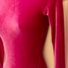 GK ELITE LgSLV LADIES SMALL CLASSIC PINK VELVET GYMNASTICS DANCE LEOTARD Sz AS - Image 3