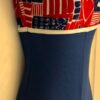 GK DANCE BIKETARD ADULT SMALL FREEDOM PRINT N/S ROYAL COTTON WORKOUT GYM TANK AS - Image 3