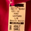 GK ELITE LgSLV LADIES SMALL CLASSIC PINK VELVET GYMNASTICS DANCE LEOTARD Sz AS - Image 5