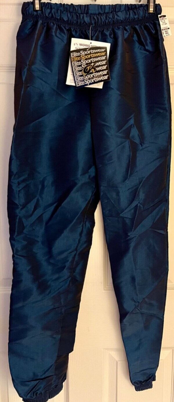 GK WARM UP PANTS UNISEX ADULT SMALL BLUE SPRUCE IRIDESCENT GYMNASTIC ATHLETIC S