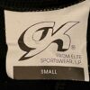 GK DANCE JAZZ CHILD SMALL BLACK COTTON/SPANDEX FOLD-OVER WAISTBAND PANTS SZ S - Image 6
