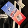 GK "GYMNASTICS" BLACK CAPRI PANTS GIRLS LARGE COTTON/SPANDEX WHITE TRIM SZ L NWT - Image 4