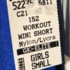 GK CHILD SMALL MINI WORKOUT SHORTS ROYAL NYLON/SPANDEX GYMNASTICS DANCE CHEER CS - Image 5