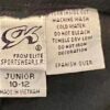 GK WARM UP JUNIOR LG 10-12 BLACK COTTON/POLY FORM FIT GYM CHEER SPORT PANT J10+ - Image 9