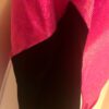 GK ADULT SMALL PINK FOIL LgSLV BLACK VELVET MESH GYMNASTICS DANCE LEOTARD Sz AS - Image 4