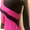 GK ADULT SMALL PINK FOIL LgSLV BLACK VELVET MESH GYMNASTICS DANCE LEOTARD Sz AS - Image 5