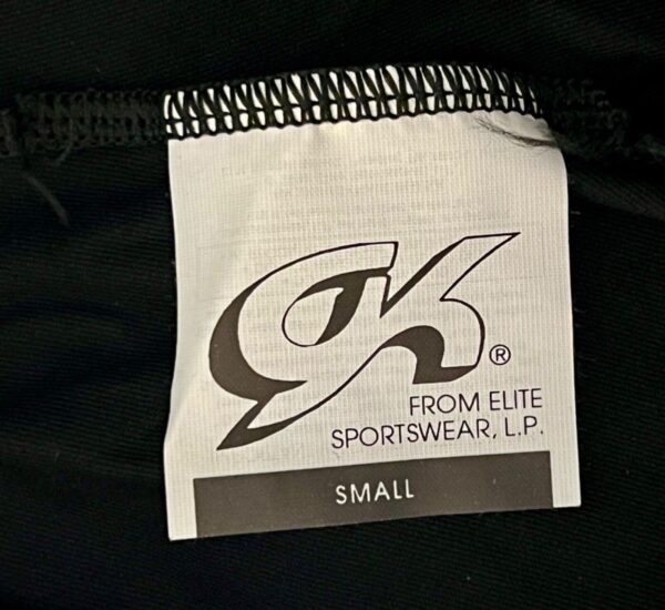 GK ELITE JAZZ GIRLS SMALL BLACK MICROFIBER CUFFED DANCE DRESS  PANTS Sz  S - Image 8