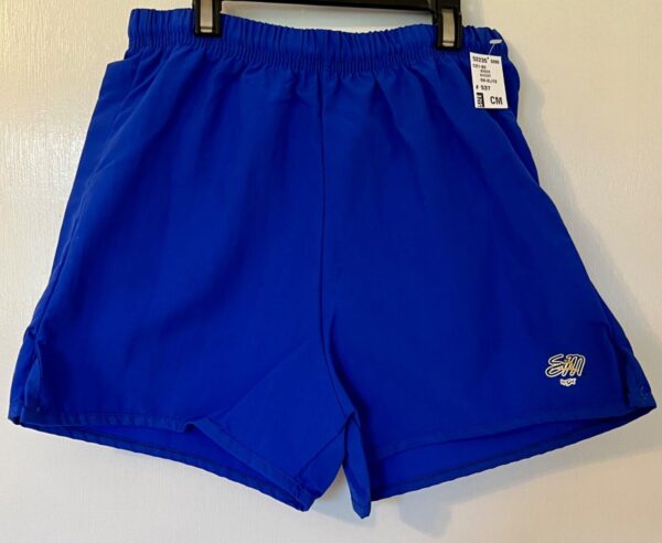 GK SHANNON MILLER BOXERS CHILD MEDIUM BLUE NYLON GYMNASTS CHEER ATHLETIC Sz CM