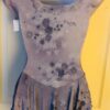 GK ICE SKATE SLVLS CAP SLV LADIES X-SMALL ACETATE LAVENDER PRINT DRESS Sz AXS - Image 6
