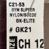 GK Elite GK21 CHILD SIZE 12 SHOE NYLON/SUEDE SOLE GYMNASTIC DANCE SLIPPERS WHITE - Image 4