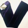 GK DANCE JAZZ LADIES MEDIUM PURPLE VELVET PURPLE TWILIGHT WAISTBAND PANTS SZ M