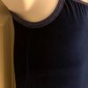 GK DANCE JAZZ TOP GIRLS LARGE BLUE VELVET FOIL CRISSCROSS STRAPS CAMISOLE SZ L - Image 3