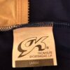 GK DANCE JAZZ TOP GIRLS LARGE BLUE VELVET FOIL CRISSCROSS STRAPS CAMISOLE SZ L - Image 7