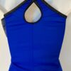 GK DANCE JAZZ ADULT X-SMALL BLUE NYLON BLACK FOIL TRIM CAMI SPORT TOP Sz AXS NWT - Image 6