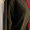 GK ICE SKATE JACKET ADULT SMALL BLACK FLEECE RED VELVET TRIM RELAX FIT ZIP SZ S - Image 3