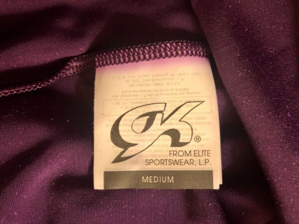 GK DANCE JAZZ LADIES MEDIUM PURPLE VELVET PURPLE TWILIGHT WAISTBAND PANTS SZ M - Image 6