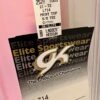 GK "GYMNAST STAR" JEWELED ADULT MEDIUM CAP SLV RIBBED COTTON LACE TOP TEE Sz M - Image 4