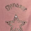 GK "GYMNAST STAR" JEWELED ADULT MEDIUM CAP SLV RIBBED COTTON LACE TOP TEE Sz M - Image 6