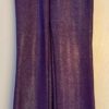 GK DANCE JAZZ PANTS CHILD MEDIUM PURPLE VELVET FOIL WAISTBAND HIP HUGGERS Sz CM