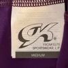 GK DANCE JAZZ PANTS CHILD MEDIUM PURPLE VELVET FOIL WAISTBAND HIP HUGGERS Sz CM - Image 8