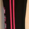 GK CHEER CAPRI PANTS SIZE GIRLS SMALL COTTON/SPANDEX PINK TRIM BLACK SZS NWT! - Image 2