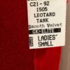 GK CLASSIC RED VELVET LADIES SMALL RACERBACK GYMNASTIC DANCE TANK LEOTARD Sz AS - Image 4