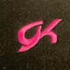 GK BLACK FLEECE ICE SKATE PULLOVER ADULT SMALL CONTRAST PINK VELVET COLLAR SZ S - Image 5