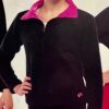 GK BLACK FLEECE ICE SKATE PULLOVER ADULT SMALL CONTRAST PINK VELVET COLLAR SZ S - Image 6