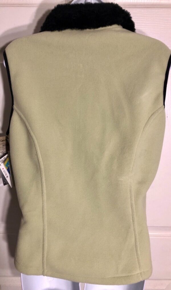 GK FLEECE VEST LADIES LARGE "GYMNASTICS" LOGO AVALANCHE WEAR OLIVE GREEN SZ L - Image 5