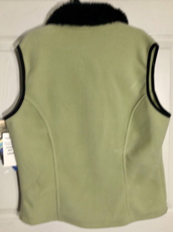 GK FLEECE VEST LADIES LARGE "GYMNASTICS" LOGO AVALANCHE WEAR OLIVE GREEN SZ L - Image 7