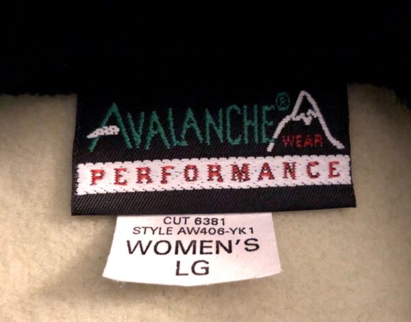 GK FLEECE VEST LADIES LARGE "GYMNASTICS" LOGO AVALANCHE WEAR OLIVE GREEN SZ L - Image 11