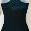 GK DANCING DOTS ADULT X-SMALL TURQUOISE LASER CUT GYMNASTIC TANK LEOTARD AXS NWT - Image 3