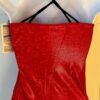 GK DANCE JAZZ ADULT SMALL RED SPARKLE HOLOGRAM BLACK X-BACK PIPING CAMI TOP AS - Image 5
